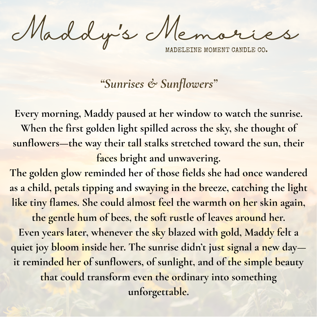 𝙶𝙾𝙻𝙳𝙴𝙽 𝚂𝚄𝙽𝚁𝙸𝚂𝙴 | 8𝚘𝚣 𝙲𝙰𝙽𝙳𝙻𝙴 | 𝙼𝙰𝙳𝙳𝚈'𝚂 𝙼𝙴𝙼𝙾𝚁𝙸𝙴𝚂